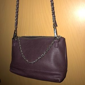 BP Mauve Purse with silver chain strap